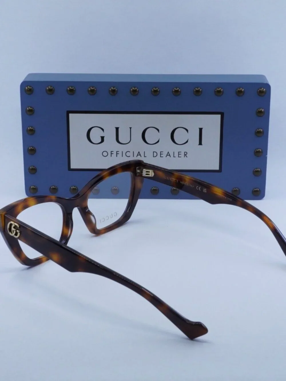 Gucci GG1334O 002 Cat Eye Eyeglasses - Medium Havana 52mm
